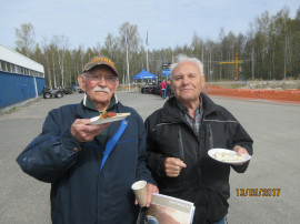 Sandor Harsanyi och Håkan Skoglund åt tacos