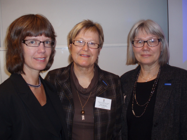 Marie Svalbring, Birgitta Sigfridsson och Margareta Helander från Hultsfred